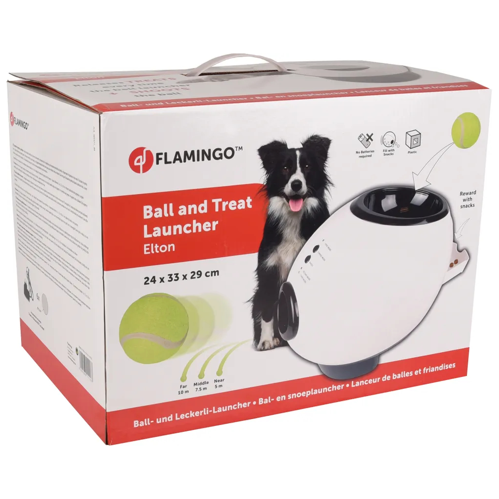 Flamingo Ball And Treat Launcher Elton wyrzutnia do piłek dla psa
