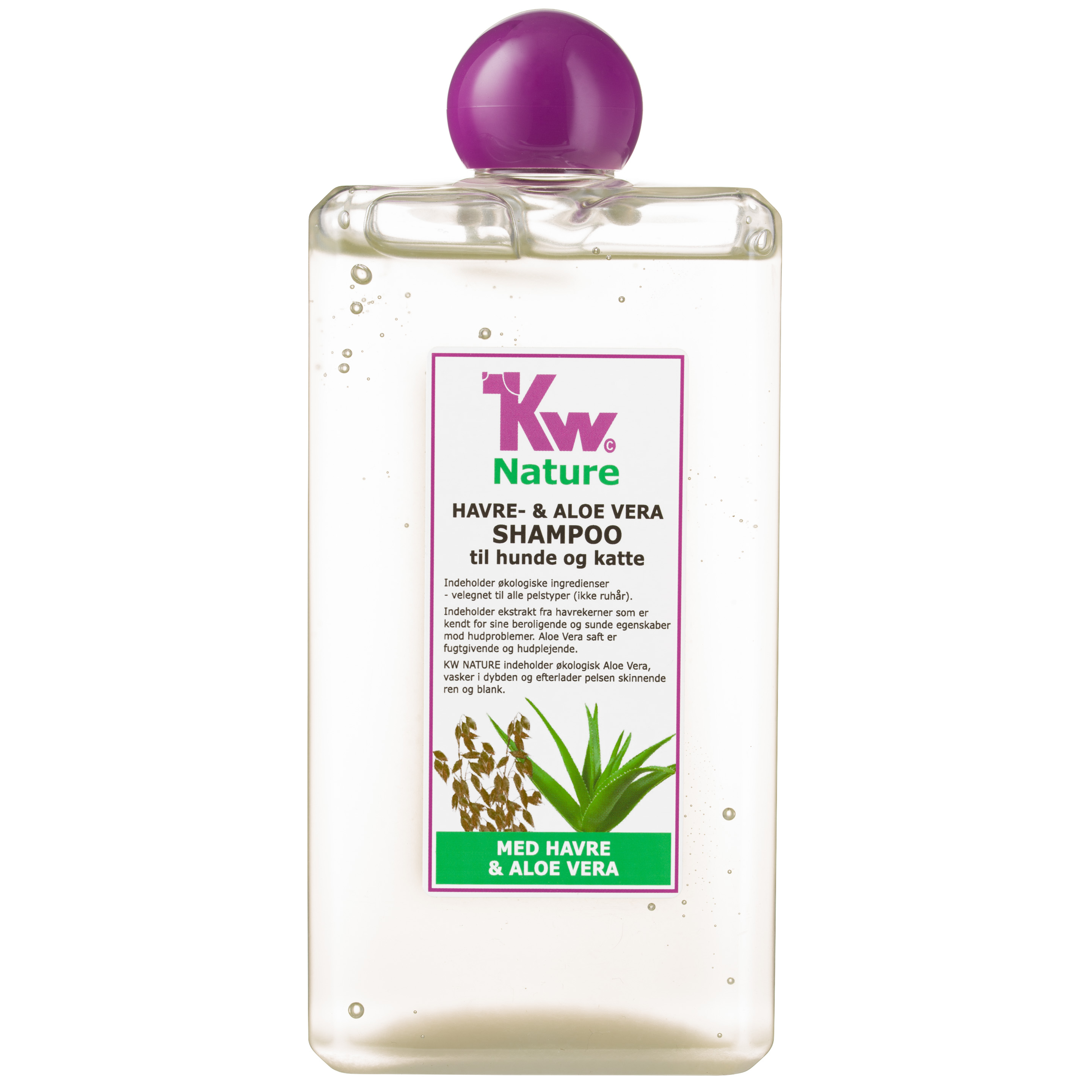 KW Nature Oat & Aloe Vera Shampoo - Soothing Shampoo for Dogs and Cats,  Concentrate 1:3
