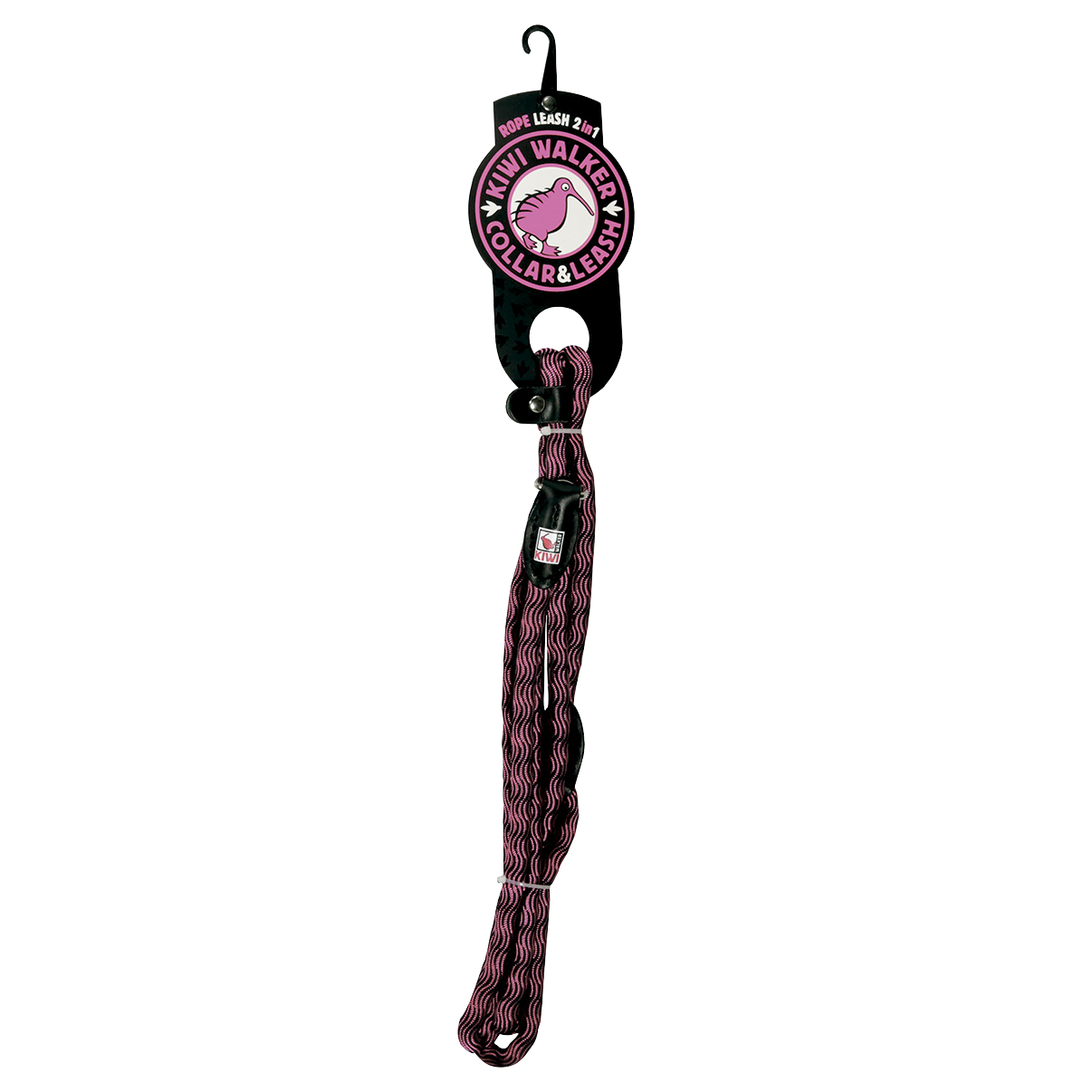 Kiwi Walker Rope Lead 150cm - 2w1 regulowana, zaciskowa