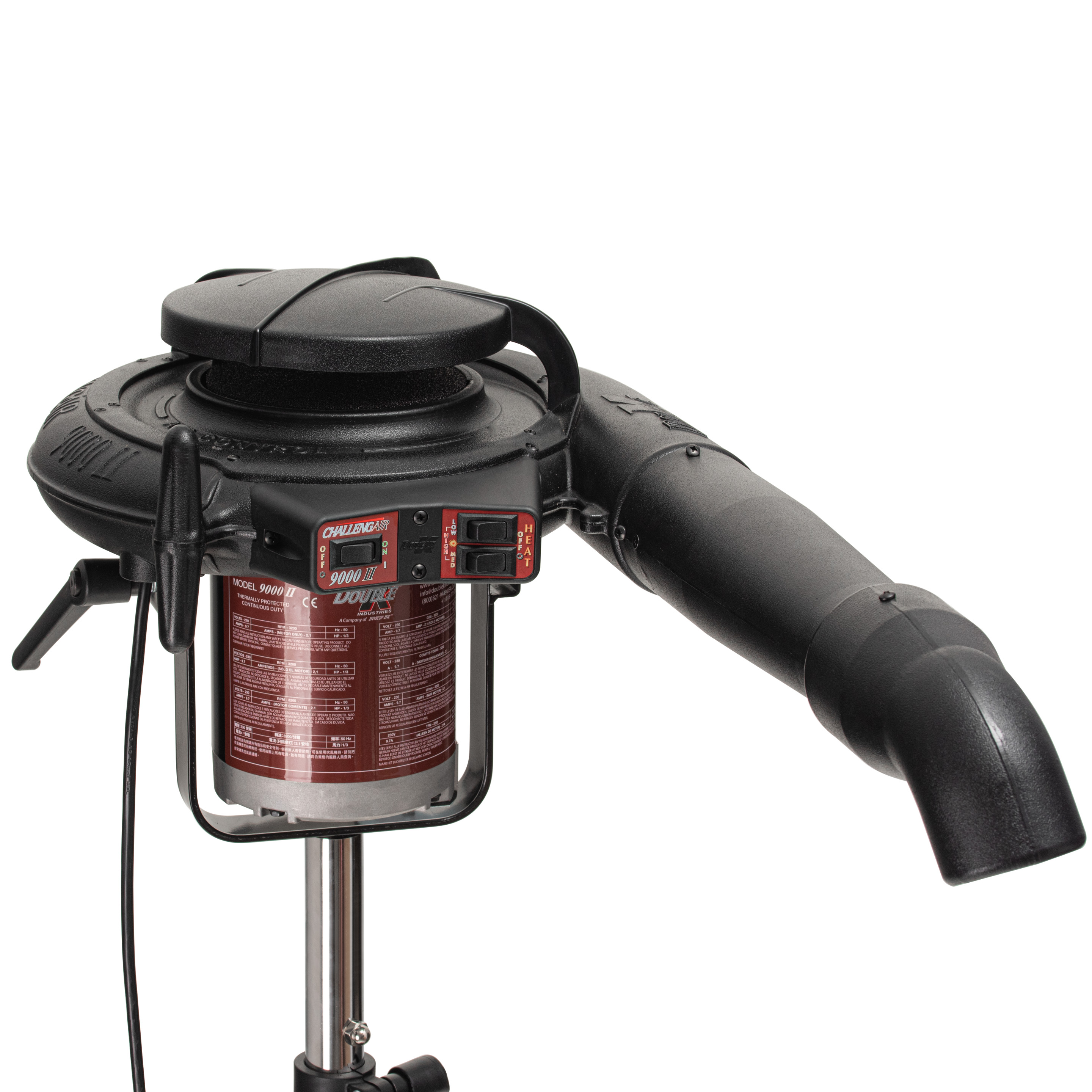 Double K ChallengAir 9000 II Stand Dryer + Accessory Kit