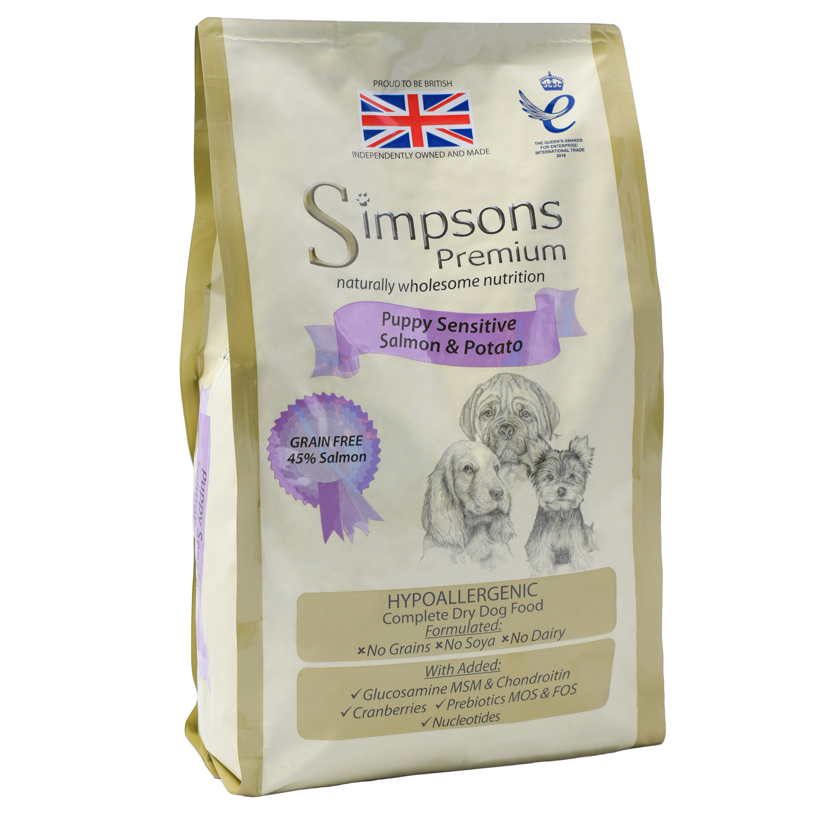 simpsons puppy salmon and potato 12kg