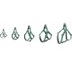 Flamingo Harness Step&Go Delu Green - szelki step in dla psa, z eko-skóry, z podszyciem z neoprenu, zielone