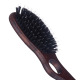Blovi Brown Wood Brush 22cm - mała, owalna szczotka z włosiem naturalnym + rozczesywacz