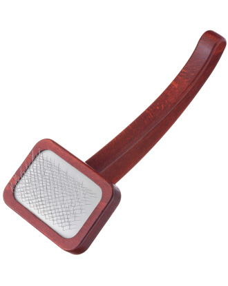Maxi-Pin Slicker Brush Small - mała, solidna szczotka pudlówka z wygodną rękojeścią, wykonana z drewna bukowego