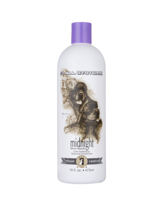 1 All Systems Color Enhancing Botanical Conditioner Midnight 473ml- odżywka poprawiająca kolor czarnej, ciemnoszarej sierści
