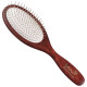 Blovi Red Wood Soft Pin Brush - duża, drewniana szczotka z metalowymi pinami 21mm, bardzo miękka (York, Maltańczyk, Shih-Tzu)