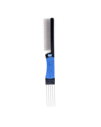 Show Tech Back Combing Comb 22cm - grzebień z mieszanym rozstawem ząbków i szpikulcami, do stylizacji i tapirowania włosa