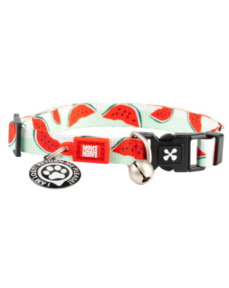 Max&Molly GOTCHA! Smart ID Cat Collar Watermelon - kolorowa obroża dla kota z zawieszką smart Tag