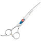 Kenchii Five Star Left Curved Scissor 7"- najwyższej jakości, profesjonalne nożyczki gięte dla osób leworęcznych
