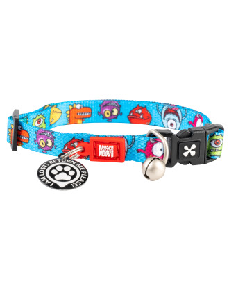 Max&Molly GOTCHA! Smart ID Cat Collar Little Monsters - kolorowa obroża dla kota z zawieszką smart Tag