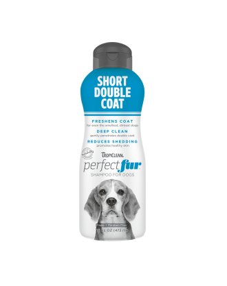 Tropiclean Perfect Fur Short Double Coat Shampoo 473ml - szampon dla psa z krótką, podwójną sierścią