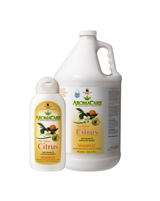 PPP AromaCare Flea Defense Citrus Shampoo - skuteczny szampon przeciwpchelny z olejkiem z citronelli, koncentrat 1:12