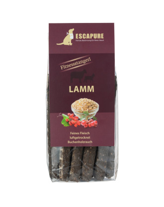 Escapure Fitnessstangerl Lamm 150g - naturalne przysmaki dla psa, jagnięcina z musli i owocami