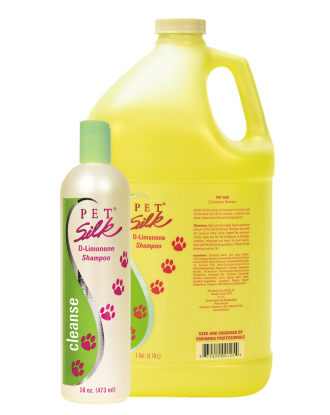Pet Silk D-Limonene Shampoo  - szampon dla psa odstraszający pchły i kleszcze, łagodzący podrażnienia po ukąszeniach, koncentrat 1:16