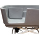 Blovi Electric Dog Bath - duża i solidna wanna groomerska z podnośnikiem elektrycznym i wysięgnikiem dwustronnym, szara