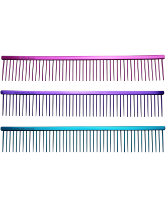 Chris Christensen Poodle Comb 24cm - profesjonalny, duży i metalowy grzebień z szerokim rozstawem ząbków