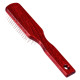 Blovi Red Wood Pin Brush - podłużna, drewniana szczotka z metalową szpilką 17mm zakończoną kulką