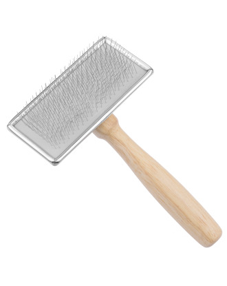 Trim Slicker Brush S - drewniana szczotka pudlówka dla małych psów i kotów