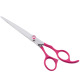Jargem Fuchsia Straight Scissors - nożyczki groomerskie proste z miękkim i ergonomicznym uchwytem w kolorze fuksji