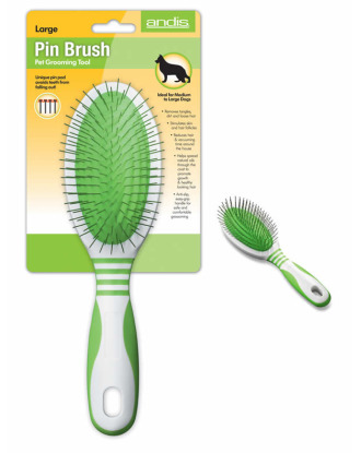 Andis Pin Brush - owalna szczotka z metalowymi igłami, duża