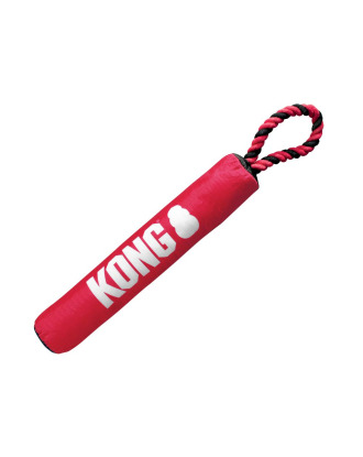 KONG Signature Stick with Rope M (31cm) - bezpieczny aport dla psa, z linką