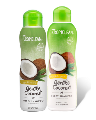 Tropiclean Gentle Coconut Pet Shampoo - łagodny szampon kokosowy dla szczeniąt, kociąt i alergików