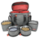 KONG 5pc Travel Bag - torba podróżna dla psa, z 2 miskami i 2 pojemnikami