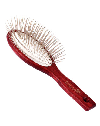 Blovi Red Wood Pin Brush - duża, miękka, drewniana szczotka z długą, metalową szpilką 30mm