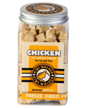 Kiwi Walker Snacks Chicken 80g - 100% kurczak, liofilizowane, naturalne przysmaki dla psa i kota