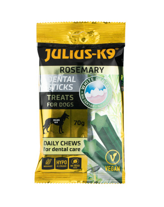 Julius-K9 Dental Sticks With Rosemary 70g - wegańskie przysmaki dla psa, rozmaryn i pietruszka