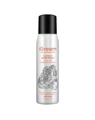 iGroom Straightens & Shines Spray 113g - spray nabłyszczający, wygładzający i prostujący dla psa