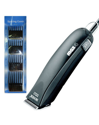 Moser 1245 MAX 45 - zestaw z  4 plastikowymi nasadkami