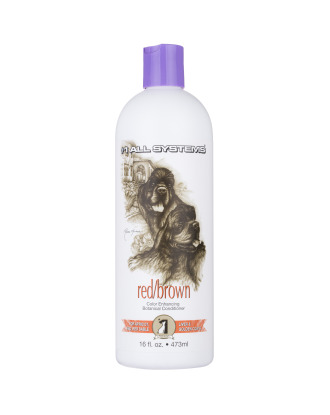 1 All Systems Color Enhancing Botanical Conditioner Red/Brown 473ml - odżywka poprawiająca kolor brązowej, ciemnozłotej sierści