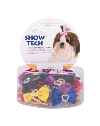 Show Tech Candy Bows 50szt. - ręcznie robione kokardki na gumce