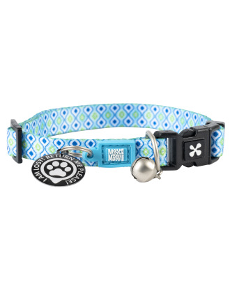 Max&Molly GOTCHA! Smart ID Cat Collar Retro Blue - kolorowa obroża dla kota z zawieszką smart Tag