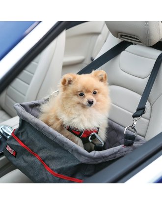 KONG Secure Booster Seat - fotelik samochodowy dla psa do 12kg, siedzisko do auta, 40x30x20cm