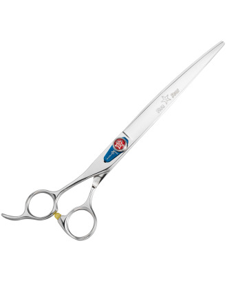 Kenchii Five Star Left Curved Scissor 8"- najwyższej jakości, profesjonalne nożyczki gięte dla osób leworęcznych