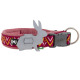 Hurtta Razzle-Dazzle Collar Beetroot - regulowana obroża dla psa