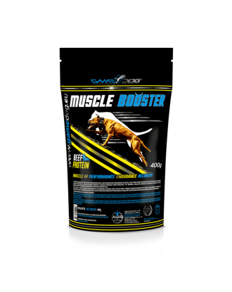 Game Dog Muscle Booster 400g - białko dla psa, wspiera przyrost masy mięśniowej, podnosi wydajność i wytrzymałość