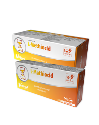 Vetfood L-Methiocid - preparat wspomagający układ moczowy, dla psa i kota