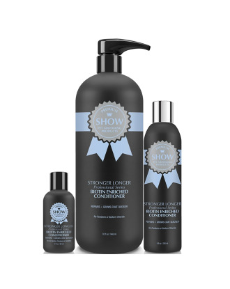 Show Premium Stronger Longer Biotin Enriched Conditioner - profesjonalna odżywka regenerująca i przyspieszająca porost włosów, koncentrat 1:8