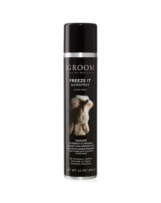iGroom Freeze It Hairspray 283g - profesjonalny, mocno utrwalający lakier do włosów dla psa