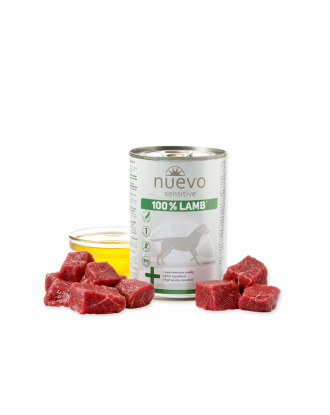 Nuevo Sensitive 100% Lamb - monoproteinowa, mokra karma dla psa, 100% Jagnięciny, 400g