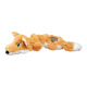 KONG Scrunch Knots Fox - rozciągliwa zabawka dla psa, lis z wewnętrznym sznurem, bez wypełnienia