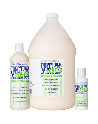 Chris Christensen Spectrum Ten Shampoo - szampon wygładzający i niwelujący puszenie do długiej sierści psów i kotów, koncentrat 1:16
