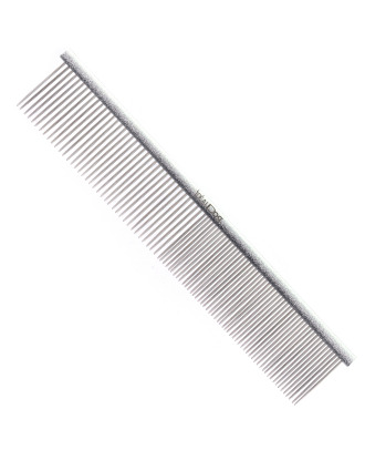Chadog Double Aluminium Comb 19cm - aluminiowy grzebień mieszany 50/50, dla psów i kotów