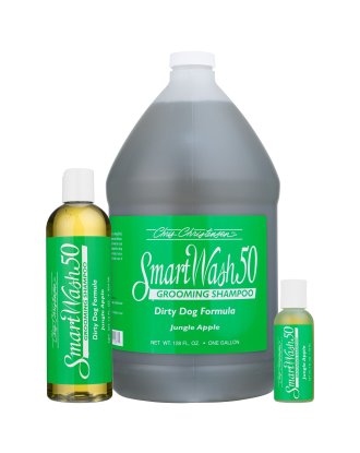 Chris Christensen Smart Wash Jungle Apple Shampoo - szampon głęboko oczyszczający dla psa i kota, o zapachu jabłka, ananasa i lasu deszczowego, koncentrat 1:50