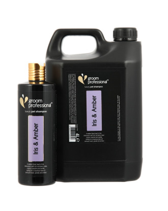 Groom Professional Iris & Amber Luxury Shampoo - luksusowy szampon nabłyszczający, z nutą irysa i bursztynu, koncentrat 1:20