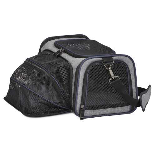 MidWest Pet Carrier Gray - torba transportowa dla psa i kota, szary