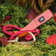 Hurtta Adjustable Rope Leash Eco Beetroot - regulowana smycz linka z miękkim uchwytem dla psa, malinowa